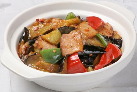 13 湖南腊肉焖茄子 汇源饺子城