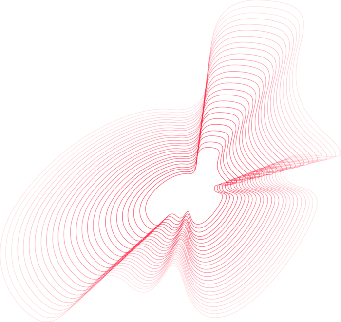 玫红色水波纹渐变线条科技电商免抠png