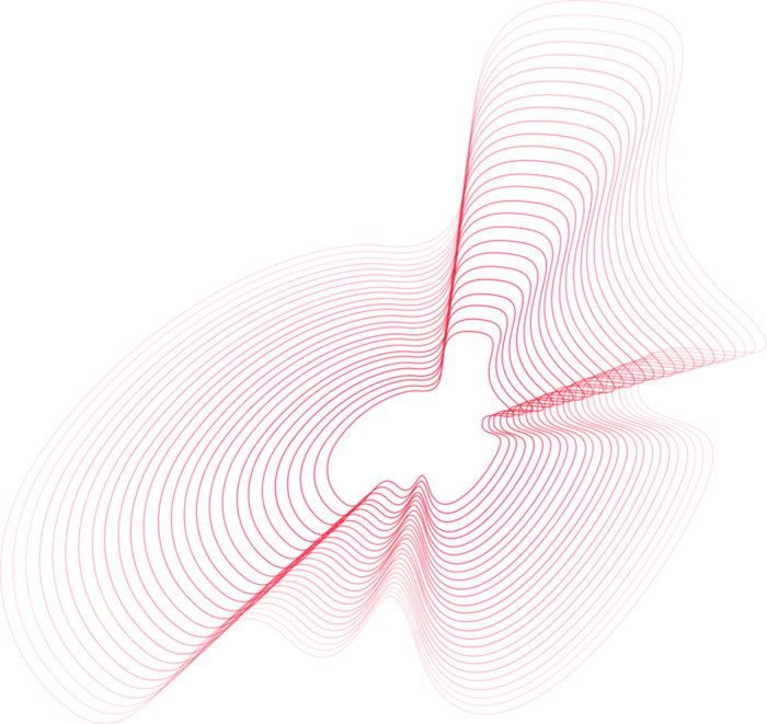 玫红色水波纹渐变线条科技电商免抠png