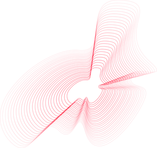 玫红色水波纹渐变线条科技电商免抠png