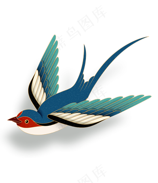 燕子 春天 手绘  鸟元素