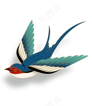 燕子 春天 手绘  鸟元素