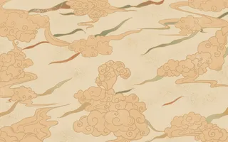 中国风复古国潮神话敦煌插画图案纸纹理肌理背景PSD设计模板素材