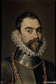 将军人物肖像油画