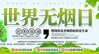 世界无烟日海报