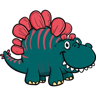 卡通恐龙生日宝宝宴派对素材恐龙派对免扣素材