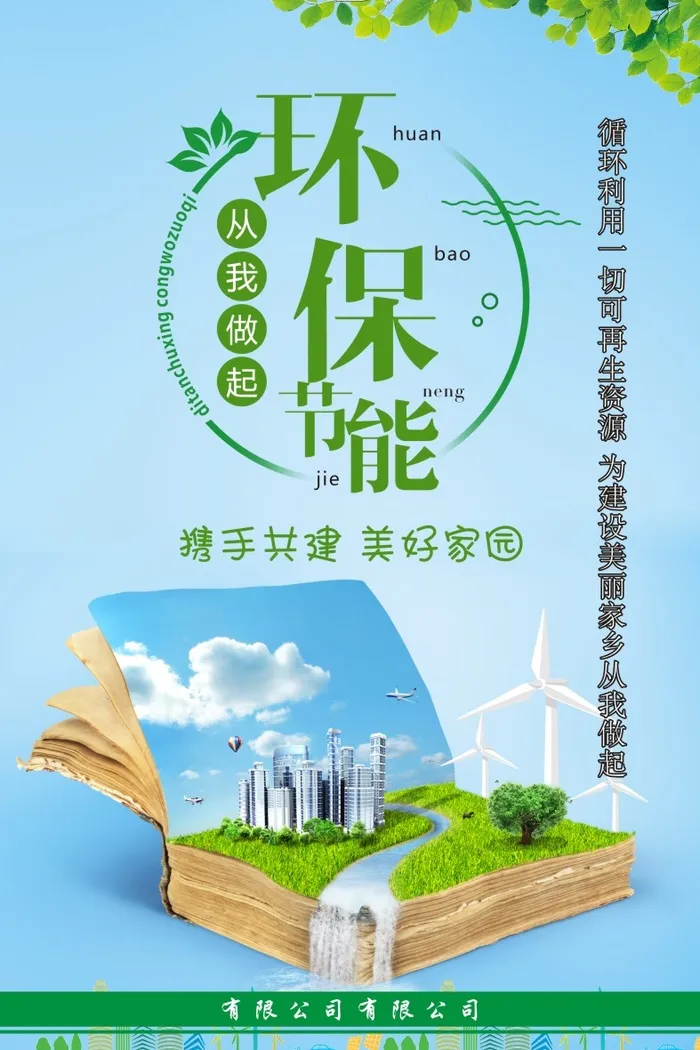 环保宣传海报cdr矢量模版下载