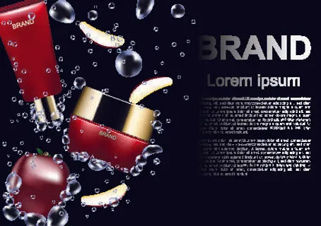 设计广告化妆品素材