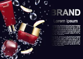 设计广告化妆品素材