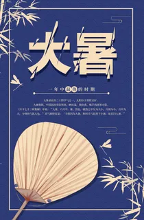 传统节日大暑海报