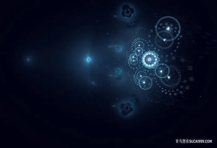 深蓝科技炫光光效分型特效背景图片