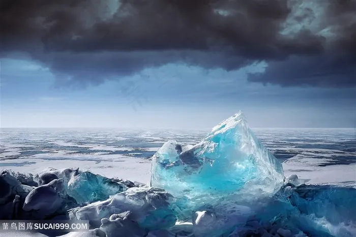 海洋上的冰雕