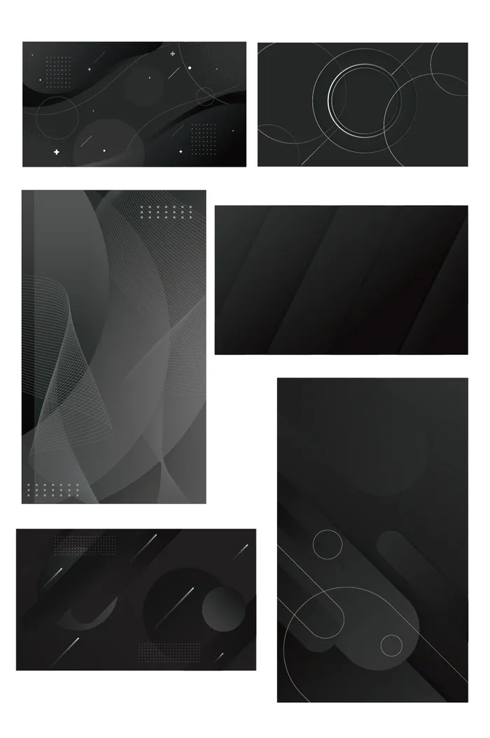 AI矢量黑色背景ai矢量模版下载