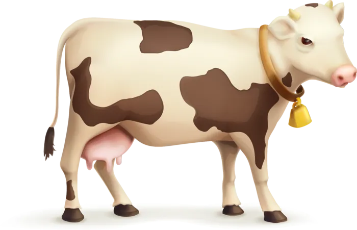 奶牛卡通现代农业