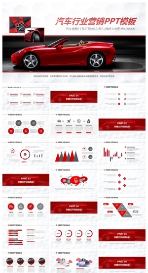汽车行业通用PPT模板