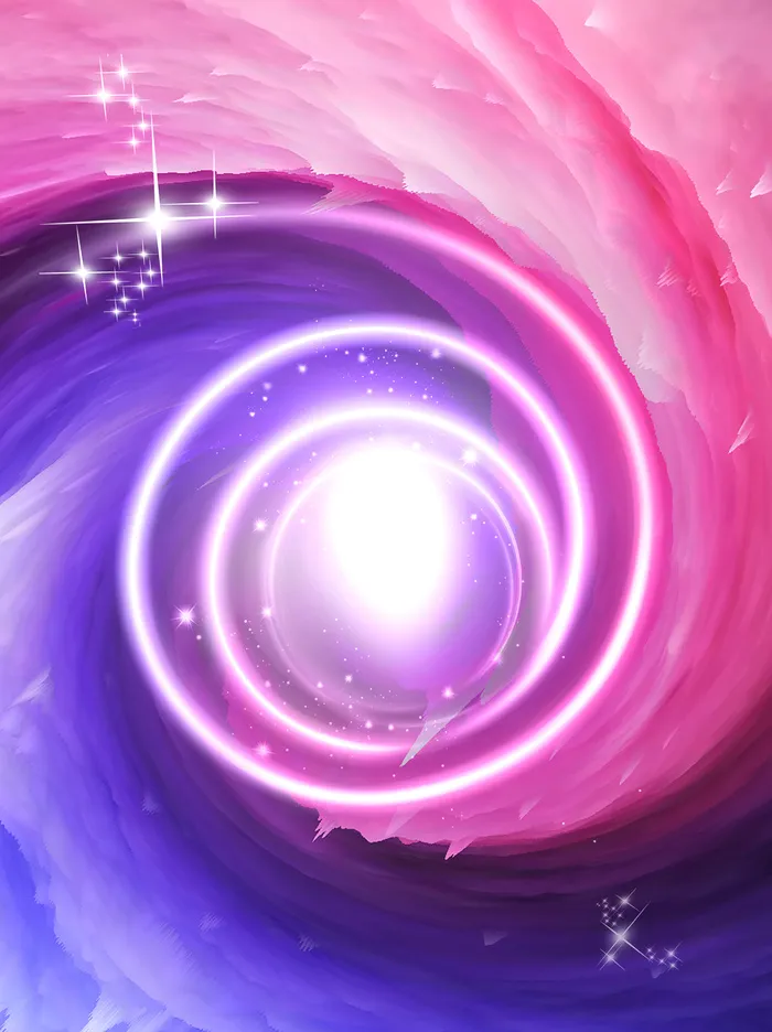 紫色漩涡浪漫星空背景psd模版下载