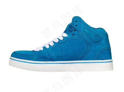 蓝色的帆布鞋