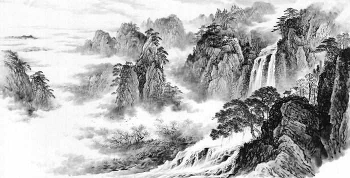 水墨山水 水墨山水素材