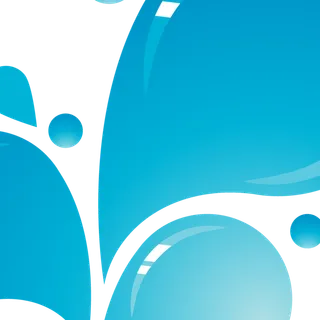 手绘创意矢量蓝色水滴