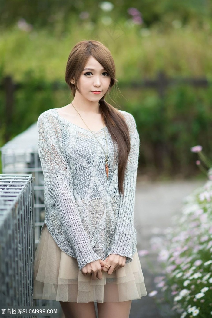 韩国美女李恩慧户外写真图片