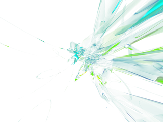 绿色光芒交汇飞溅线条科技kv主视觉