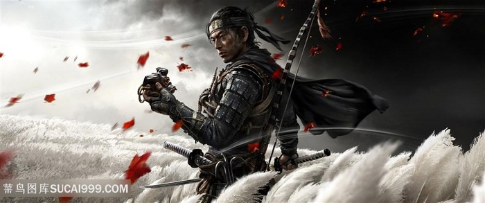 英勇武士绘画图片