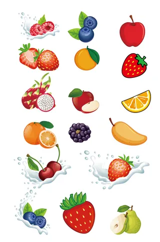 AI矢量水果