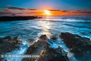 日出海边素材风景高清图片下载