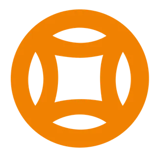 铜钱标志矢量图