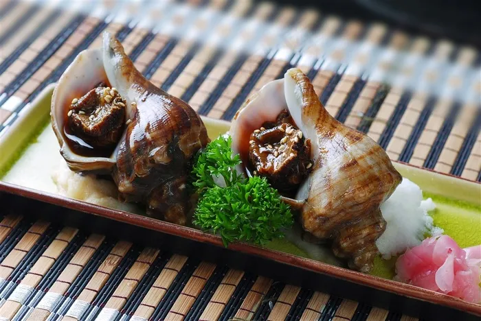 海螺矶煮美食素材
