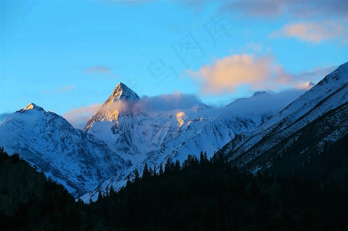 西藏昌都然乌湖风景高清素材