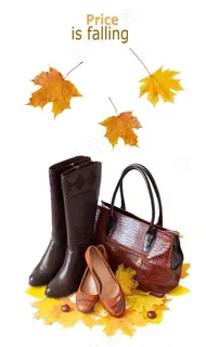 美丽的枫叶和包包鞋等