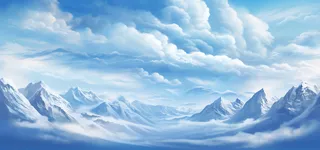 航拍远处的雪山背景摄影图