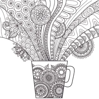 花盆卡通手绘线稿