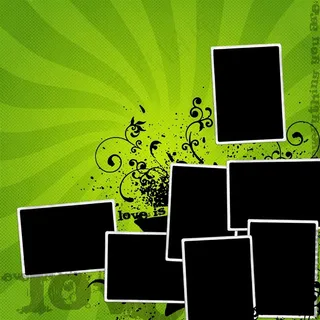 时尚写真相框画框设计图