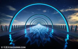 蓝色星空通道背景图片