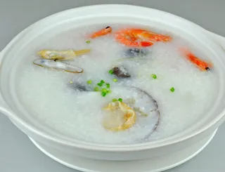 鲜虾贝壳粥28