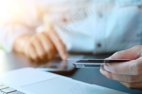 购物信用卡金融支付场景高清图片