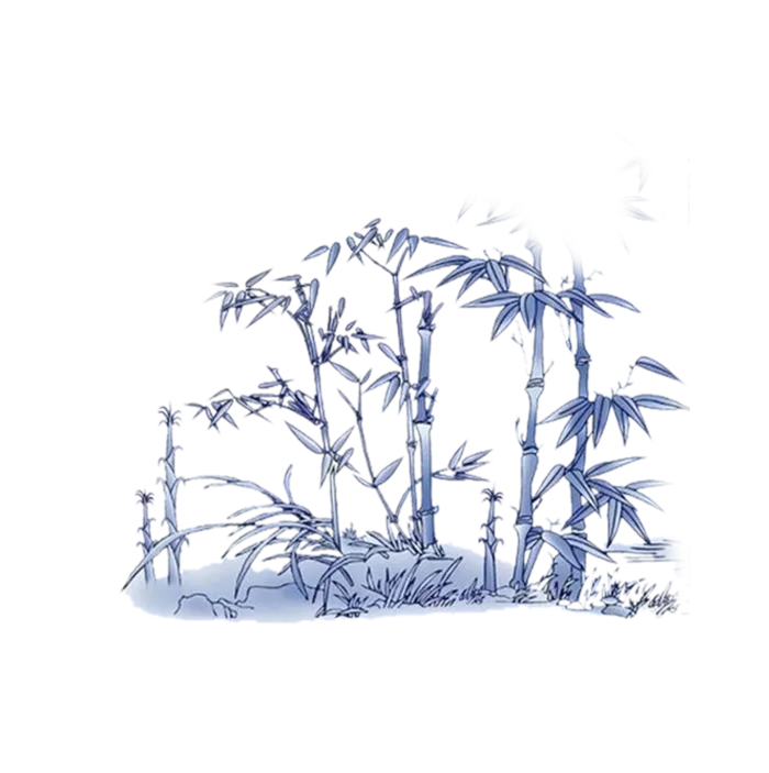 竹子水墨画中国风国画墨水书法竹子画