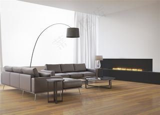 豪华别墅客厅装修高清素材图片