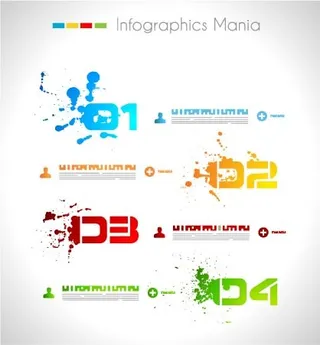 免抠彩色信息标签