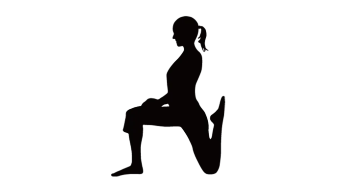 健身剪影女