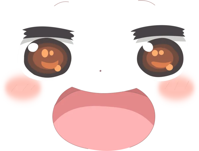 女孩表情素材卡通简笔