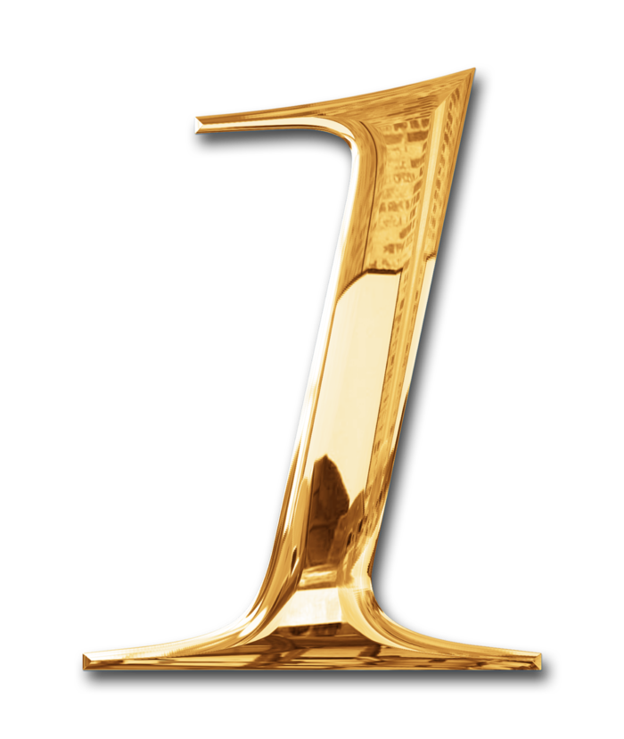 金属质感 PNG 烙金 数字