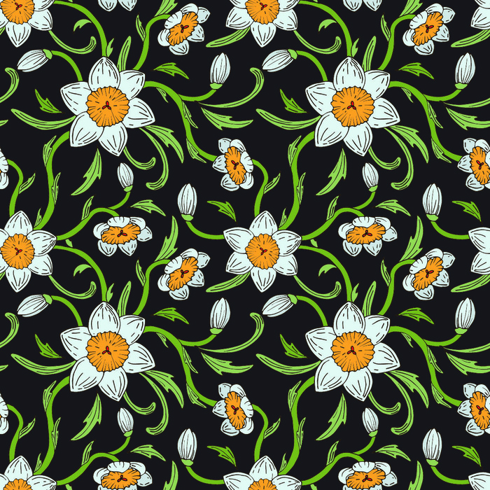 花卉唯美手绘花朵面料纹理手机壳布料面料印花服装矢量图案素材