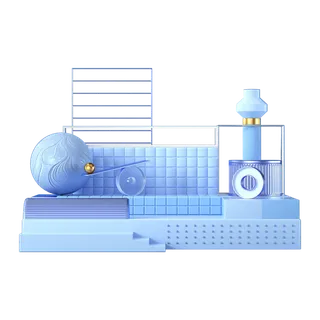展台素材免扣产品展示台PNG