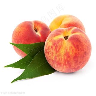 新鲜的水果水蜜桃特写高清图片