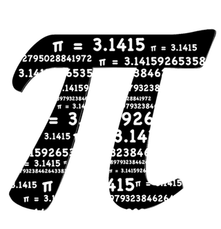 数字π科学数学符号黑白