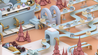 圣诞节3D立体工厂