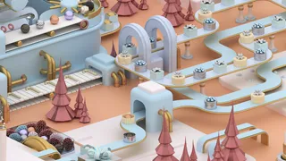 圣诞节3D立体工厂